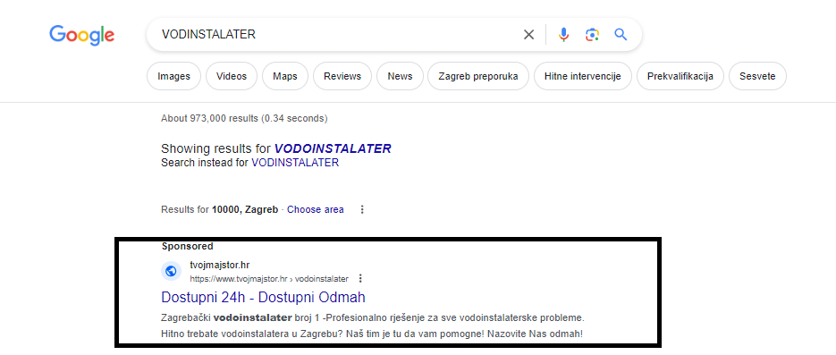 GOOGLE OGLAŠAVANJE